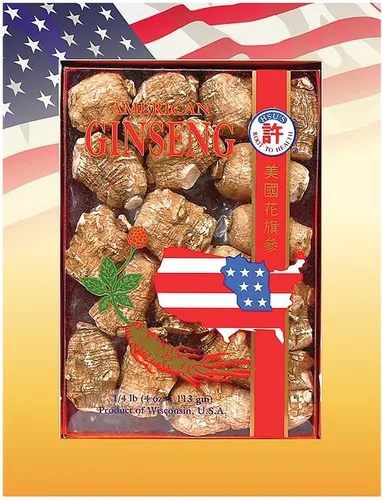 Hsu's Raíces de perlas de ginseng americano de ginseng – Raíces de ginseng entero 100% cultivadas en Wisconsin, té de hierbas frescas, sopa y uso de