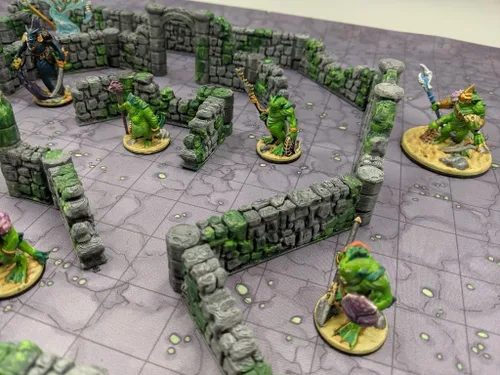 Miniatura 7 de 34 azulejos de mapa de pared con ruinas de mazmorras para terreno DND para terrenos de mazmorras y dragones, D&D, Pathfinder, Warhammer 40k