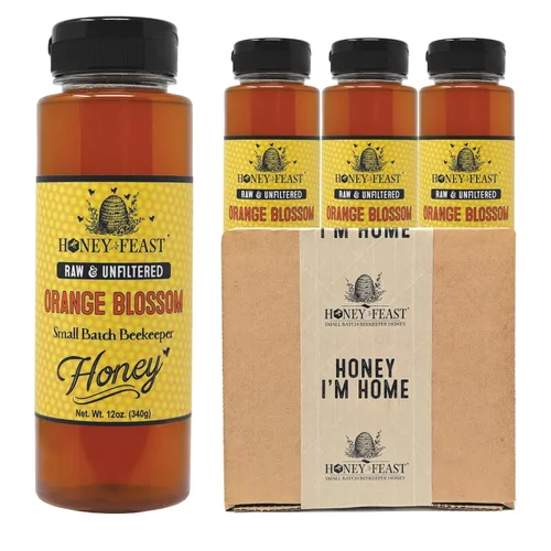 Miniatura 25 de Honey Feast, Miel de Flor Silvestre, 12 Onza