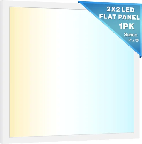 Miniatura 9 de Sunco - Paquete de 24 luces LED de panel plano de 2 x 2 para techo caído, accesorio de iluminación de repuesto comercial Trofer, 4400 LM, 40W, CCT