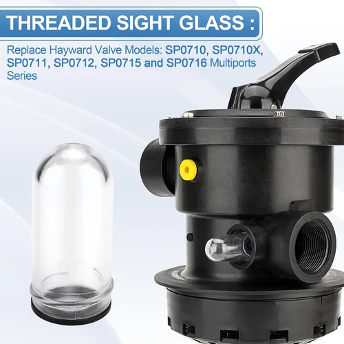 Miniatura 6 de SPX0710MA Mirilla para válvulas de filtro de arena Hayward, reemplazo de vista para válvula de filtro Hayward SP0710, SP0710X, SP0711, SP0712