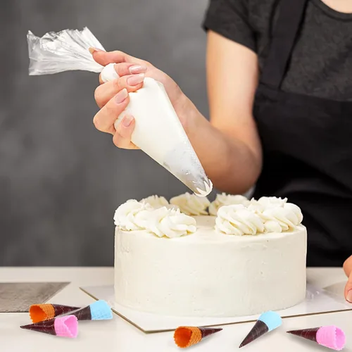 Miniatura 7 de 80 piezas de mini cono de helado artificial realista, adorable cono de helado de simulación, juego de comida, casa de muñecas, suministros