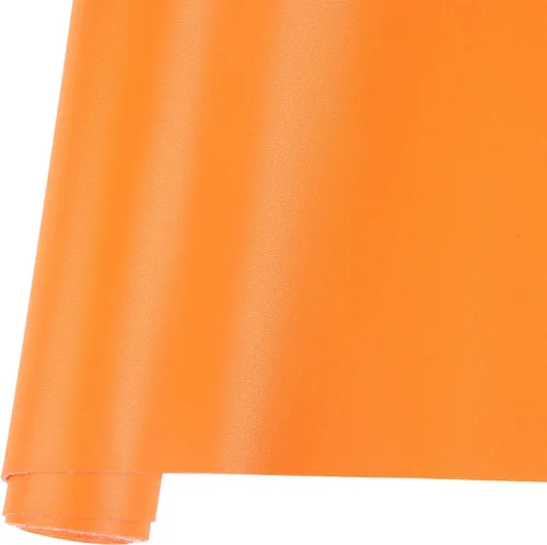 Miniatura 8 de Ramya Hojas de cuero sintético de color sólido liso 1 rollo 12"X53" (30 cm X 135 cm), la piel sintética es ideal para proyectos de manualidades DIY