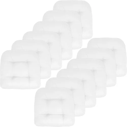 Miniatura 48 de Sweet Home Collection - Cojines para silla de patio al aire libre, cojines prémium con relleno grueso y cómodo de fibra, con tul, 19 x 19 pulgadas