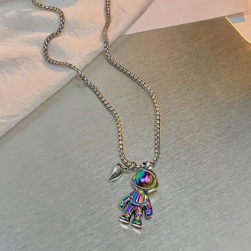 Miniatura 7 de Collares de astronauta, collares de regalo para el día de San Valentín, collares magnéticos para parejas, astronautas, parejas, atrayendo cada 2
