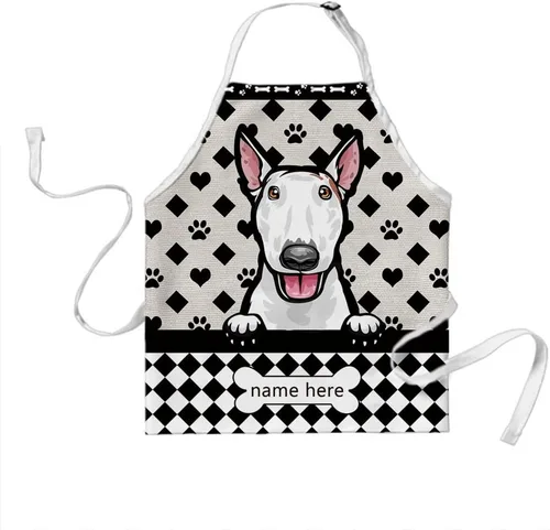 Miniatura 17 de Delantal lindo de lunares de perro personalizado Peeking Dog Boxer, Boxer-2