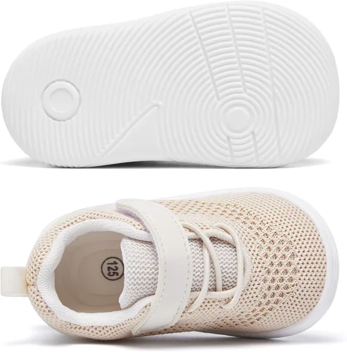 Miniatura 4 de MORENDL Zapatos de bebé para caminar para niños y niñas, zapatos de tenis antideslizantes para niños y niñas