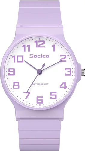 Miniatura 10 de SOCICO Reloj Analógico para Niños y Niñas, Dial Delgado 30M Resistente al Agua Reloj Deportivo de Camuflaje, Relojes de Pulsera Fáciles de Leer