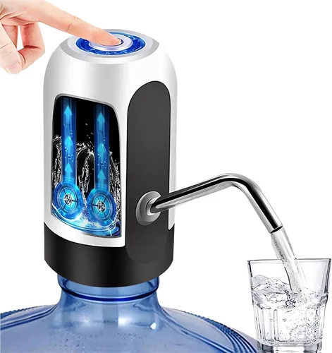 Dispensador de agua para botella de 5 galones, dispensador de agua inalámbrico USB para niños, dispensador de agua portátil de 5 galones,