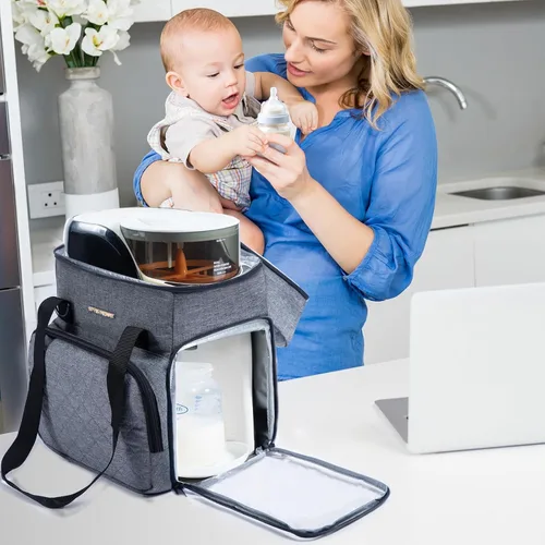 Miniatura 5 de SFYBYHEART Estuche de transporte compatible con Baby Brezza Formula Pro Advanced Formula Pro - Bolsa de transporte para mezclador de fórmula