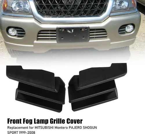 Miniatura 2 de Para Montero Sport cubierta de luz antiniebla, cubierta de rejilla de lámpara antiniebla delantera MR478680 reemplazo para Montero PAJERO SHOGUN