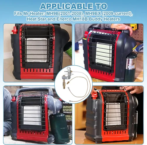 Miniatura 4 de 78422 F278527 Calentador Termopar Piloto Asamblea para portátil ODS Mr.Heater Big Buddy MH18B MH9B MH9BX y para calentador Dewalt