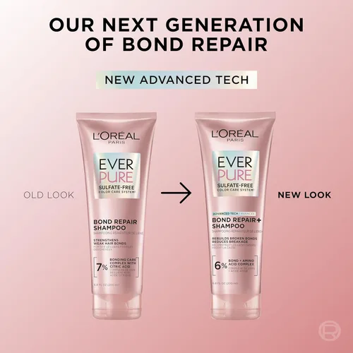 Miniatura 3 de L'Oreal Paris EverPure - Kit de champú y acondicionador fortalecedor para cabello teñido, 6.8 onzas (juego de 2)