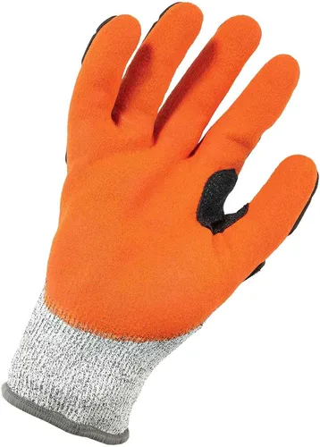 Miniatura 3 de Ergodyne ProFlex 922CR - Guantes de trabajo resistentes a los cortes, ANSI A3, palmas recubiertas de nitrilo arenoso para agarre, protección contra