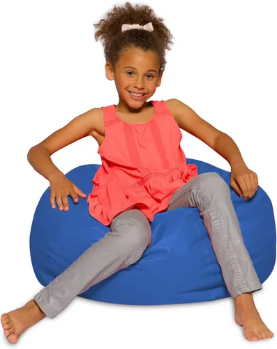 Miniatura 32 de Posh Creations - Sillón puff para niños, adolescentes y adultos, incluye funda extraíble y lavable a máquina, tamaño mediano de 27 pulgadas, lona