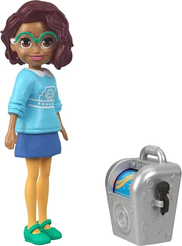 Miniatura 2 de Polly Pocket Muñeca de postura activa, Zipline Shani