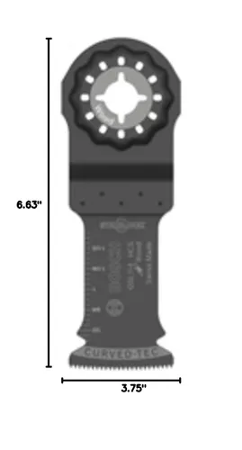 Miniatura 11 de Bosch OSL114 1-1/4 pulg. Starlock® Cuchilla de corte de inmersión de acero de alto carbono para herramienta multioscilante