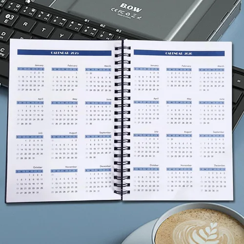 Miniatura 6 de UtyTrees Agenda diaria 2025-2026, agenda semanal y mensual de abril de 2025 a junio de 2026, planificador diario de 15 meses, calendario académico