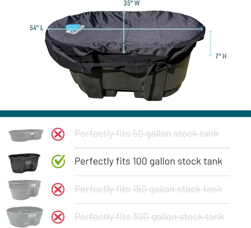 Miniatura 2 de Polar Protector - Cubierta para Tanque de Reserva Ovalado de 100 Galones Terapia de Agua con Hielo Cubierta para Baño de Hielo Cubierta de Agua Fría