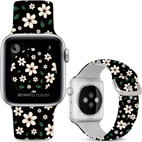 Correas de reloj de silicona suave compatibles con Apple Watch de 1.496 in 1.575 in 1.614 in 1.654 in 1.732 in 1.772 in 1.811 in 1.929 in Ultra 2