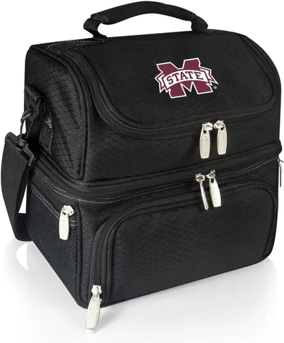 Miniatura 11 de PICNIC TIME NCAA Nebraska Cornhuskers Pranzo - Lonchera aislada con juego de pícnic, bolsa enfriadora para el almuerzo Negro