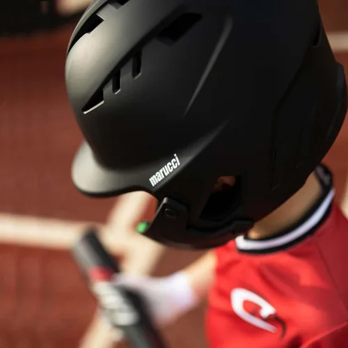 Miniatura 4 de Marucci DuraVent Casco de bateo, casco de béisbol verificado por NOCSAE con protector de mandíbula reversible y ventilación, tamaños para jóvenes