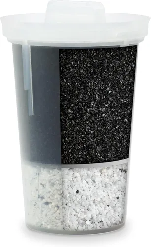 Reemplazo único de filtro de agua alcalina MINA de Santevia | Filtro único de jarra de agua para el hogar que agrega minerales y produce agua
