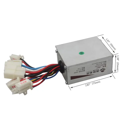 Miniatura 2 de Wingsmoto 24V 250W Caja de Control de Velocidad del Motor Eléctrico para Patinete Eléctrico, Bicicleta Eléctrica, Triciclo, Motor de Cepillo