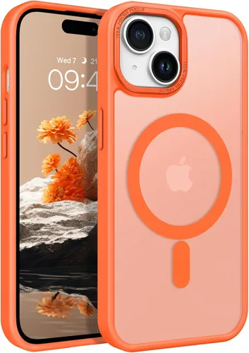Miniatura 12 de BENTOBEN Compatible con iPhone 15 Plus, Funda de teléfono magnética translúcida mate delgada a prueba de golpes [Compatible con MagSafe] Funda