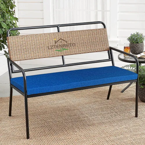 Miniatura 2 de Cojín de banco para interiores y exteriores, cojín de banco personalizado, almohadillas de asiento de banco de espuma gruesa antideslizante