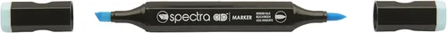 AD Marker Chartpak Spectra, Tri-Nib y cepillo de doble punta, azul horizonte, 1 cada uno (S015AD)