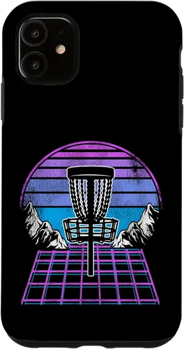 Miniatura 7 de Disco Golf Basket 90s Synthwave Sunset Retrowave Frisbee Golf Case para iPhone 15