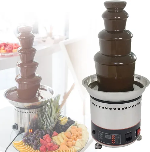 Fuente de chocolate de 4/5/6/7 niveles, máquina de fuente de fondue de chocolate de acero inoxidable comercial para fiestas, bodas, restaurantes,