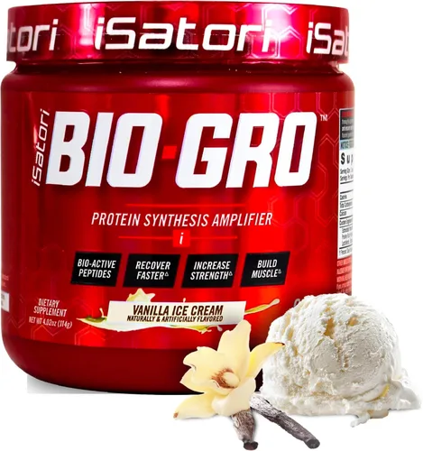 Miniatura 10 de iSatori BIO-GRO Amplificador de síntesis de proteínas, para recuperación muscular y crecimiento, suplemento de calostro y sin estimulantes mejorado