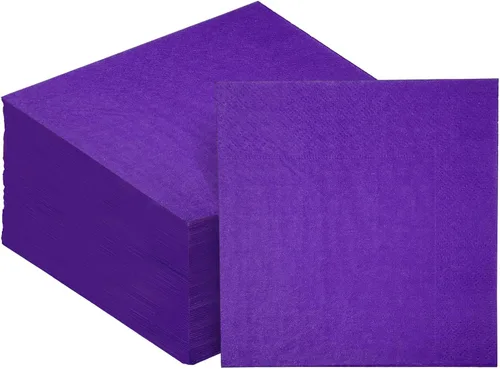 Miniatura 9 de Servilletas de cóctel azules 6 colores 5 * 5 pulgadas servilletas desechables de papel para cóctel, boda, cena, fiesta de cumpleaños, postre, vino