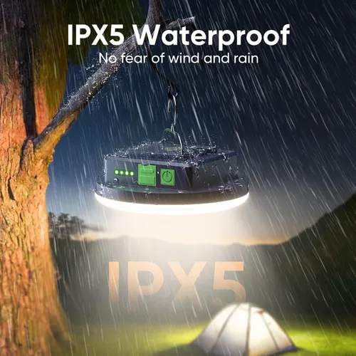 Miniatura 5 de Eventek Luces de campamento de 12000 mAh, linterna LED ultra brillante con 4 modos y magnética, IPX5 impermeable, recargable, luces de tienda de Azul
