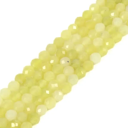 Miniatura 4 de Cuentas redondas facetadas de aguamarina natural de 4mm cuentas sueltas de 16 pulgadas para hacer joyas con cuentas