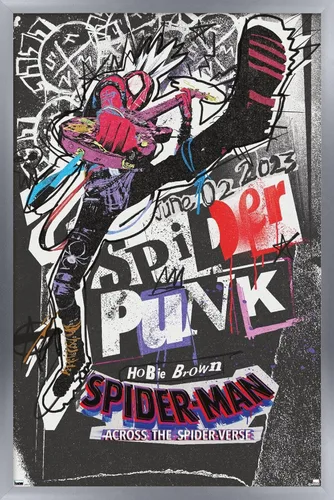 Miniatura 17 de Marvel Spider-Man: Across The Spider-Verse - Póster de pared de una hoja de Spider-Punk, 34 pulgadas de largo x 22.4 pulgadas de ancho, paquete