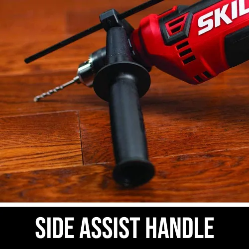 Miniatura 4 de Skil Taladro de martillo con cable de 7.5 amperios de 1/2 pulgada con juego de 100 brocas con velocidad variable - HD182002