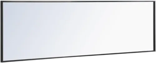 Miniatura 5 de Elegant Decor Monet - Espejo rectangular con marco de metal (60 x 18 pulgadas), color negro