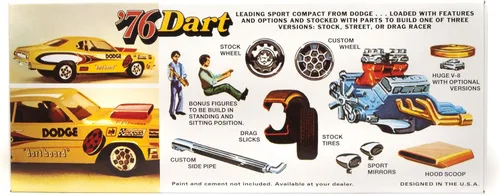 Miniatura 3 de MPC 1976 Dodge Dart Sport Kit de modelo a escala 1/25 (MPC925)