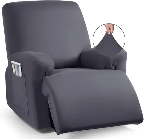 Miniatura 41 de TAOCOCO Funda para sofá reclinable, 3 piezas de fundas de tela de poliéster elástica para sofá reclinable de 3 asientos, protector de muebles suave