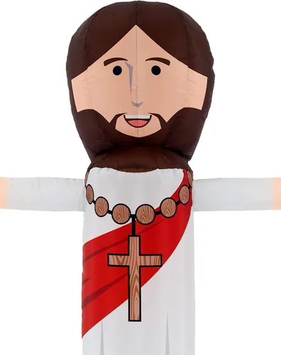Miniatura 3 de LookOurWay Air Wavers - Juego de tubo inflable para hombre, 6 pies de alto, agitador de aire de Jesús con soplador de bailarín de aire, tipo tubo