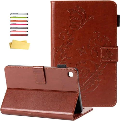 Miniatura 21 de Funda para Samsung Galaxy Tab A7 Lite de 8.7 pulgadas modelo 2021 (SM-T220/T225/T227), soporte de visión multiángulo, cartera delgada con bolsillos
