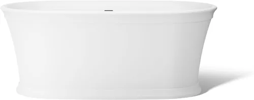 Miniatura 11 de KOHLER K-8332-0 Memoirs - Bañera independiente de 60 x 34 pulgadas, bañera de remojo independiente, desagüe ranurado y grifo central, color blanco