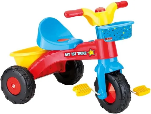 Miniatura 2 de DOLU : My First Trike Bike - Bicicleta colorida para niños con mango de control parental, duradera y segura, capacidad de 55 libras, niños y niños