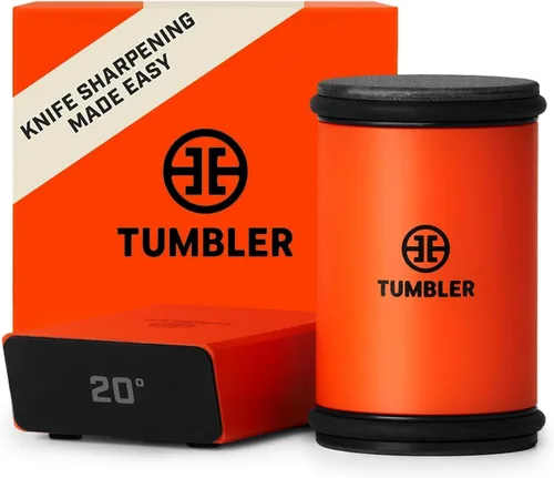 Miniatura 11 de TUMBLER Pro Rolling Knife Sharpener™ - Afilado de cuchillos hecho fácil - Kit de afilado de cuchillos rodante con sistema de disco removible - Negro
