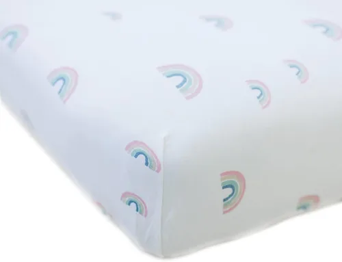 Miniatura 7 de Ecolino Sábana bajera ajustable para cuna, 100% algodón orgánico, para niños y niñas. Se adapta a colchones estándar para cuna y niños pequeños, Azul