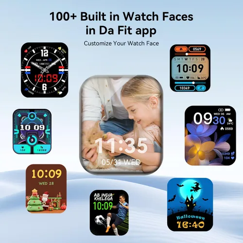 Miniatura 3 de Reloj inteligente, reloj inteligente de 1.85 pulgadas para hombres y mujeres (respuesta/hacer llamadas), frecuencia cardíaca, monitor de sueño