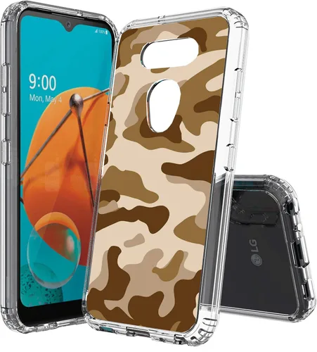 Miniatura 28 de Compatible con LG Aristo 5, funda transparente impresa, a prueba de golpes, arañazos, compatible con LG Phoenix 5/Fortune 3/Tribute Monarch/Risio 4